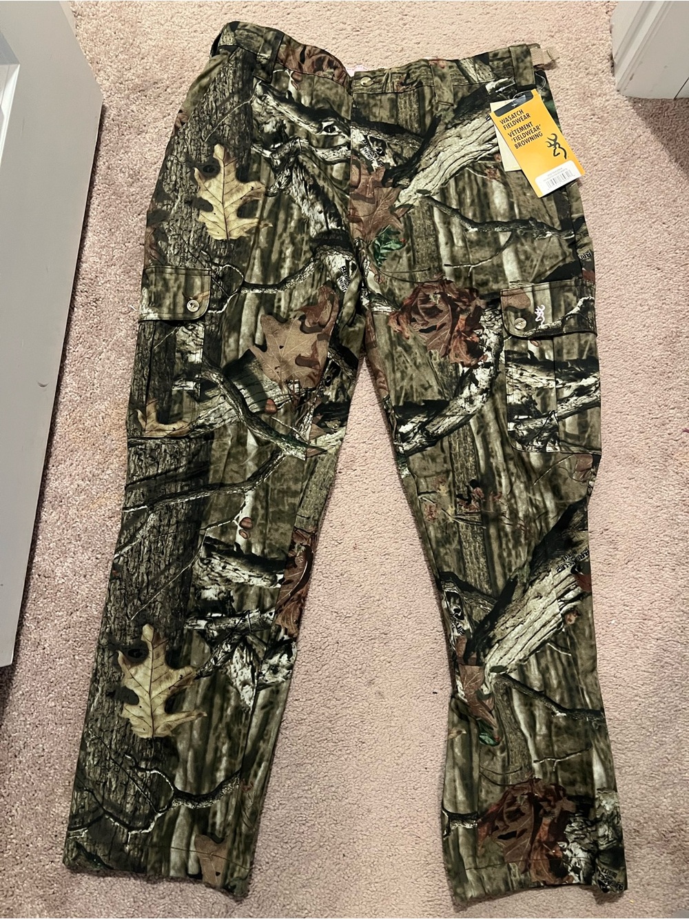 Browning for her women’s xl mossy oak Camo Cargo Jeans - Green Camouflage